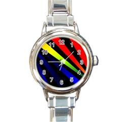 Graphic Design Computer Graphics Round Italian Charm Watch