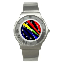 Graphic Design Computer Graphics Stainless Steel Watch by Celenk