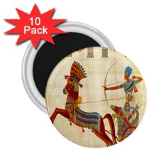 Egyptian Tutunkhamun Pharaoh Design 2 25  Magnets (10 Pack)  by Celenk