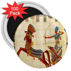 Egyptian Tutunkhamun Pharaoh Design 3  Magnets (100 Pack) by Celenk