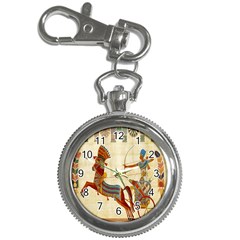 Egyptian Tutunkhamun Pharaoh Design Key Chain Watches by Celenk