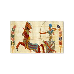 Egyptian Tutunkhamun Pharaoh Design Sticker (rectangular) by Celenk