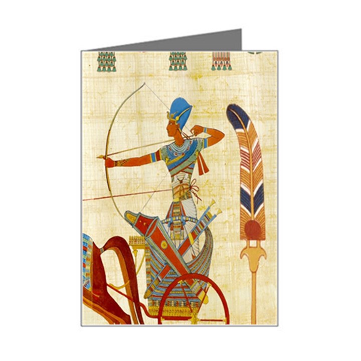 Egyptian Tutunkhamun Pharaoh Design Mini Greeting Card