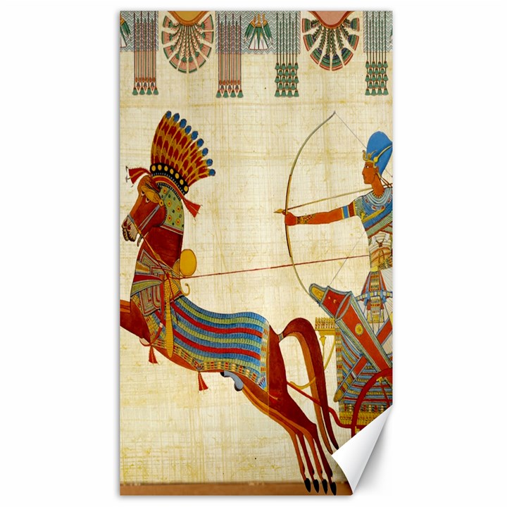 Egyptian Tutunkhamun Pharaoh Design Canvas 40  x 72 