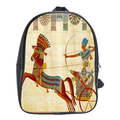 Egyptian Tutunkhamun Pharaoh Design School Bag (large) by Celenk