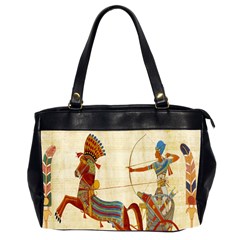 Egyptian Tutunkhamun Pharaoh Design Oversize Office Handbag (2 Sides) by Celenk