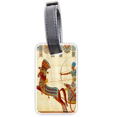 Egyptian Tutunkhamun Pharaoh Design Luggage Tag (one Side) by Celenk