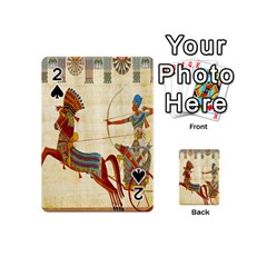 Egyptian Tutunkhamun Pharaoh Design Playing Cards 54 Designs (mini) by Celenk