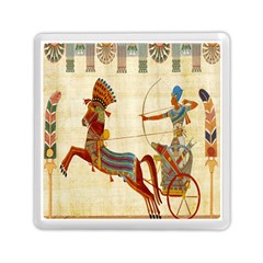 Egyptian Tutunkhamun Pharaoh Design Memory Card Reader (square) by Celenk