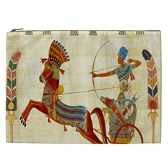 Egyptian Tutunkhamun Pharaoh Design Cosmetic Bag (xxl) by Celenk