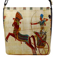 Egyptian Tutunkhamun Pharaoh Design Flap Closure Messenger Bag (s) by Celenk