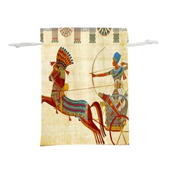 Egyptian Tutunkhamun Pharaoh Design Lightweight Drawstring Pouch (l) by Celenk