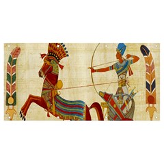 Egyptian Tutunkhamun Pharaoh Design Banner And Sign 8  X 4  by Celenk