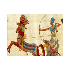 Egyptian Tutunkhamun Pharaoh Design Premium Plush Fleece Blanket (mini) by Celenk