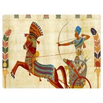 Egyptian Tutunkhamun Pharaoh Design Premium Plush Fleece Blanket (Extra Small) 40 x30  Blanket Front