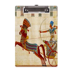 Egyptian Tutunkhamun Pharaoh Design A5 Acrylic Clipboard by Celenk