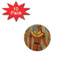 Egyptian Tutunkhamun Pharaoh Design 1  Mini Magnet (10 Pack)  by Celenk