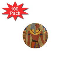 Egyptian Tutunkhamun Pharaoh Design 1  Mini Magnets (100 Pack)  by Celenk