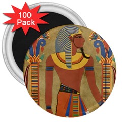 Egyptian Tutunkhamun Pharaoh Design 3  Magnets (100 Pack) by Celenk