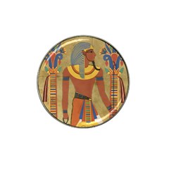 Egyptian Tutunkhamun Pharaoh Design Hat Clip Ball Marker by Celenk