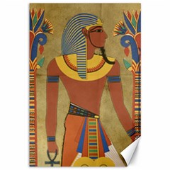 Egyptian Tutunkhamun Pharaoh Design Canvas 12  X 18 