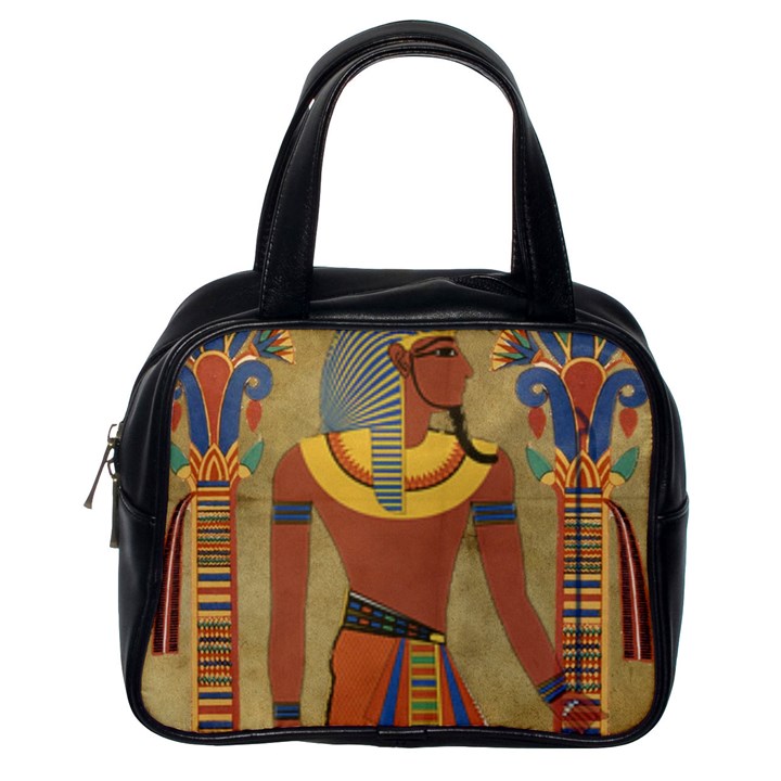 Egyptian Tutunkhamun Pharaoh Design Classic Handbag (One Side)