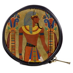 Egyptian Tutunkhamun Pharaoh Design Mini Makeup Bag by Celenk