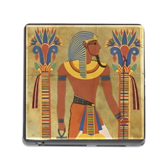 Egyptian Tutunkhamun Pharaoh Design Memory Card Reader (square 5 Slot) by Celenk