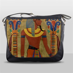 Egyptian Tutunkhamun Pharaoh Design Messenger Bag by Celenk