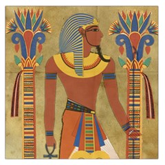 Egyptian Tutunkhamun Pharaoh Design Square Satin Scarf (36  X 36 ) by Celenk