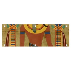 Egyptian Tutunkhamun Pharaoh Design Banner And Sign 6  X 2  by Celenk