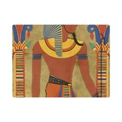 Egyptian Tutunkhamun Pharaoh Design Premium Plush Fleece Blanket (mini) by Celenk