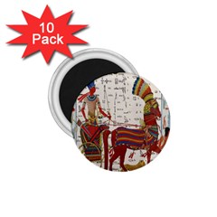 Egyptian Tutunkhamun Pharaoh Design 1 75  Magnets (10 Pack)  by Celenk