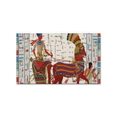 Egyptian Tutunkhamun Pharaoh Design Sticker (rectangular) by Celenk