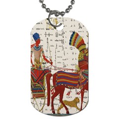 Egyptian Tutunkhamun Pharaoh Design Dog Tag (one Side) by Celenk