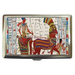 Egyptian Tutunkhamun Pharaoh Design Cigarette Money Case by Celenk