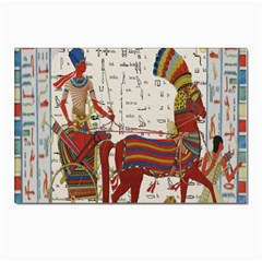 Egyptian Tutunkhamun Pharaoh Design Postcard 4 x 6  (pkg Of 10) by Celenk