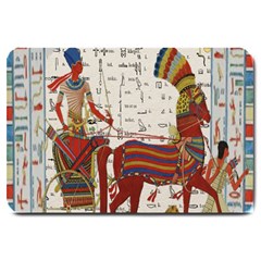 Egyptian Tutunkhamun Pharaoh Design Large Doormat by Celenk