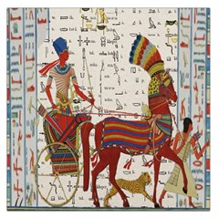 Egyptian Tutunkhamun Pharaoh Design Square Satin Scarf (36  X 36 ) by Celenk