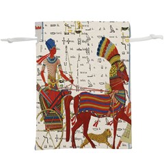 Egyptian Tutunkhamun Pharaoh Design Lightweight Drawstring Pouch (xl) by Celenk