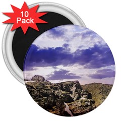 Mountain Snow Landscape Winter 3  Magnets (10 Pack)  by Celenk