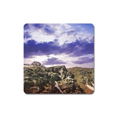 Mountain Snow Landscape Winter Square Magnet by Celenk