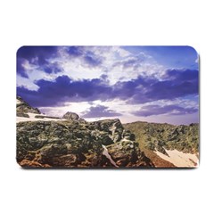 Mountain Snow Landscape Winter Small Doormat by Celenk