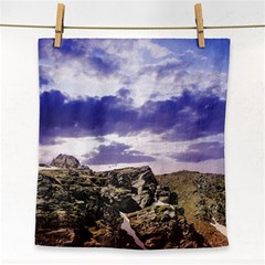 Mountain Snow Landscape Winter Face Towel by Celenk