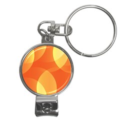 Abstract Orange Yellow Red Color Nail Clippers Key Chain by Celenk