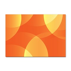 Abstract Orange Yellow Red Color Sticker A4 (10 Pack) by Celenk