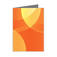 Abstract Orange Yellow Red Color Mini Greeting Card by Celenk