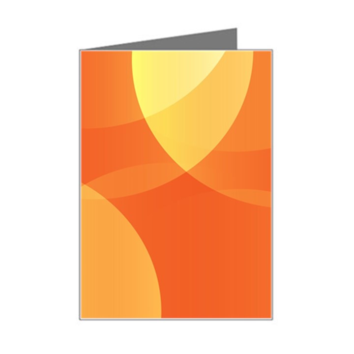 Abstract Orange Yellow Red Color Mini Greeting Card