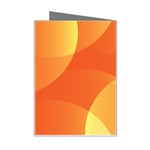 Abstract Orange Yellow Red Color Mini Greeting Card Right