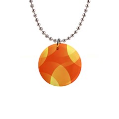 Abstract Orange Yellow Red Color 1  Button Necklace by Celenk